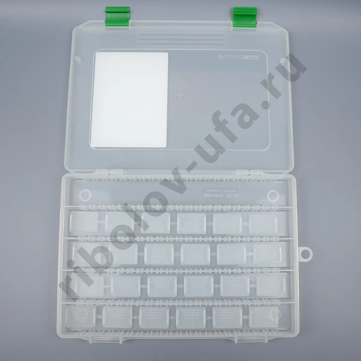 Коробка Fisherbox 250sh прозр. 25*19*02 slim