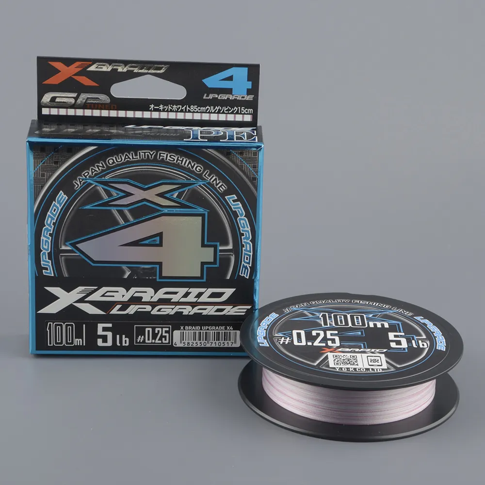 Шнур плетёный Ygk X-Braid Upgrade X4 100m #0.25/5Lb