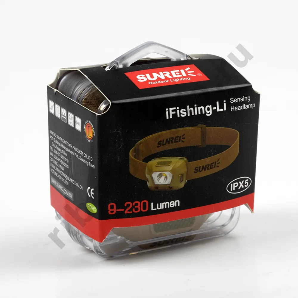 Фонарь налобный Sunrei iFishing-Li