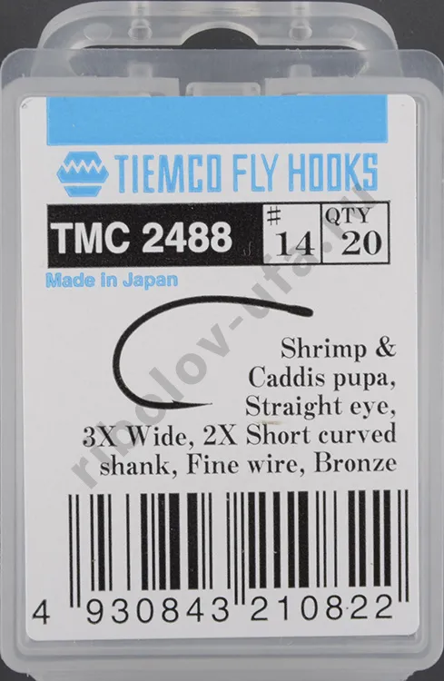 Крючки Tiemco TMC2488 #14 (20 шт)