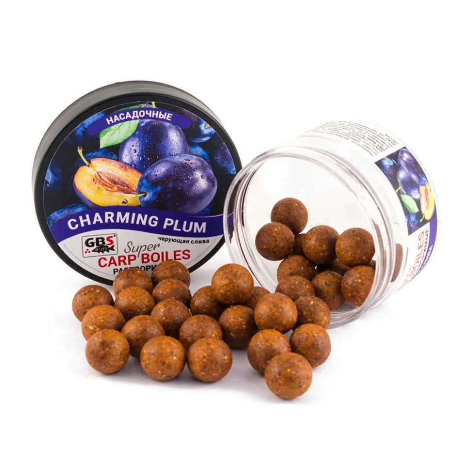 Бойлы GBS пылящие 16 мм 100г Charming Plum Чарующая слива (банка)