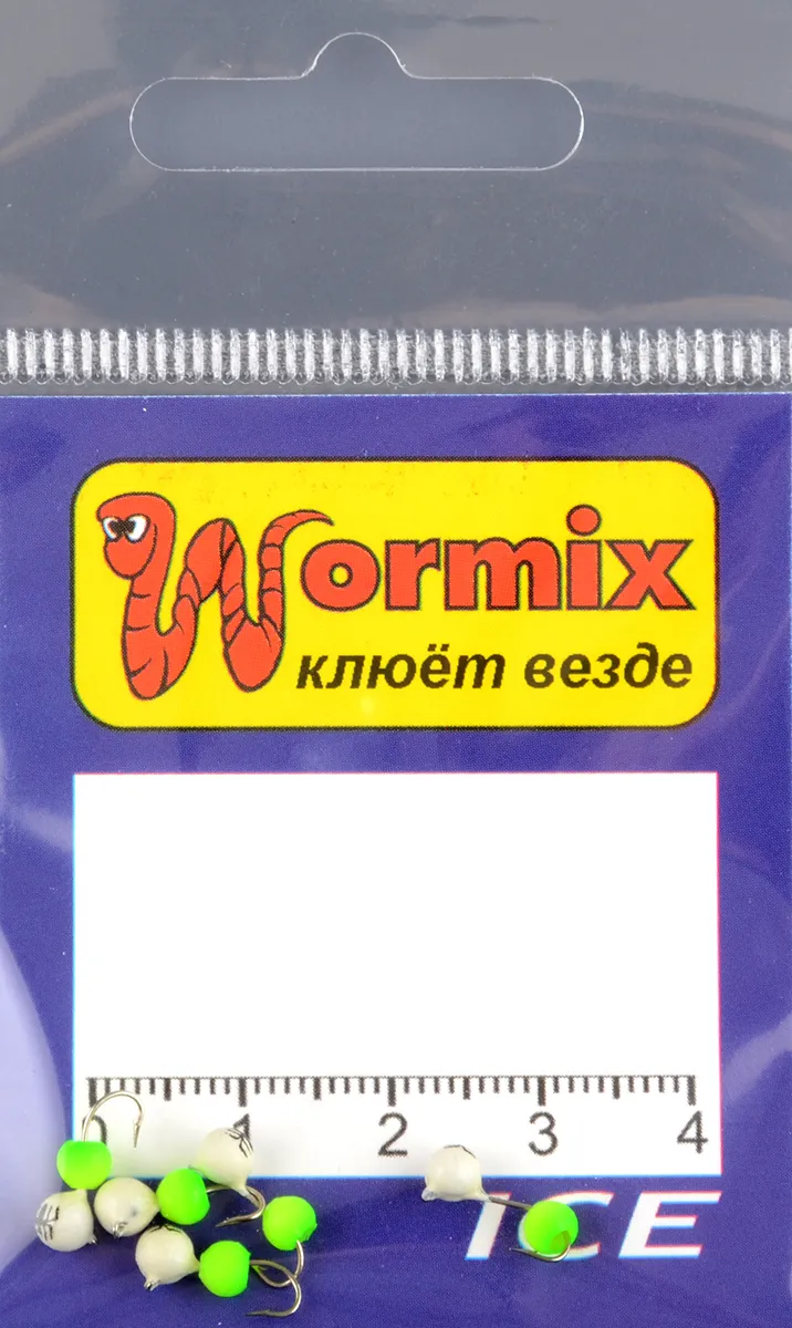 Мормышка Wormix материал WCP 56 Дробь фосфор d.3мм 0,3гр 