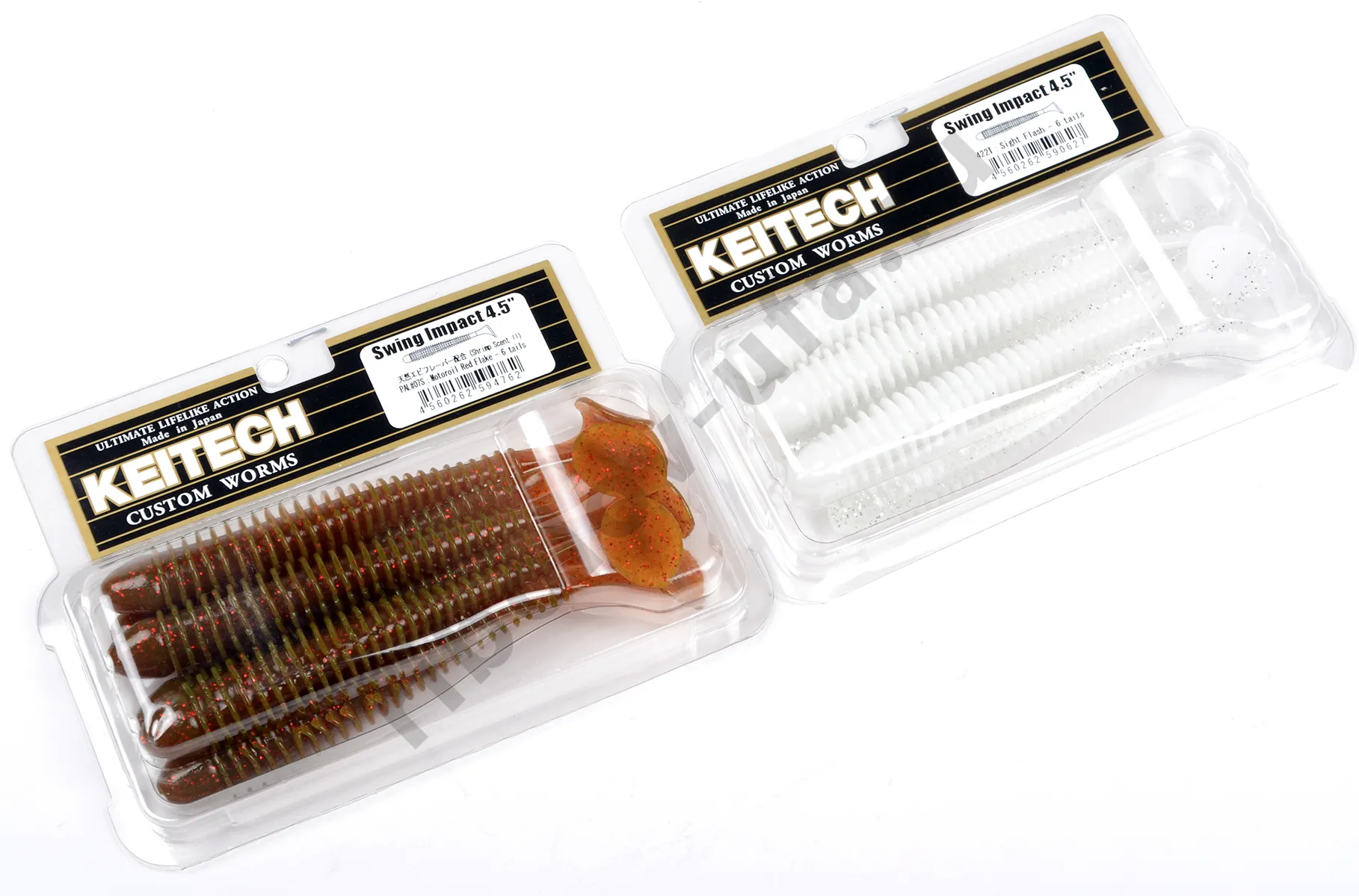 Силиконовая приманка Keitech Swing Impact 4.5 inch 12.5см (6шт/уп) # 418 Bluegill Flash