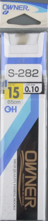 Крючок с поводком Owner S-282 №15 (50282) 0,10