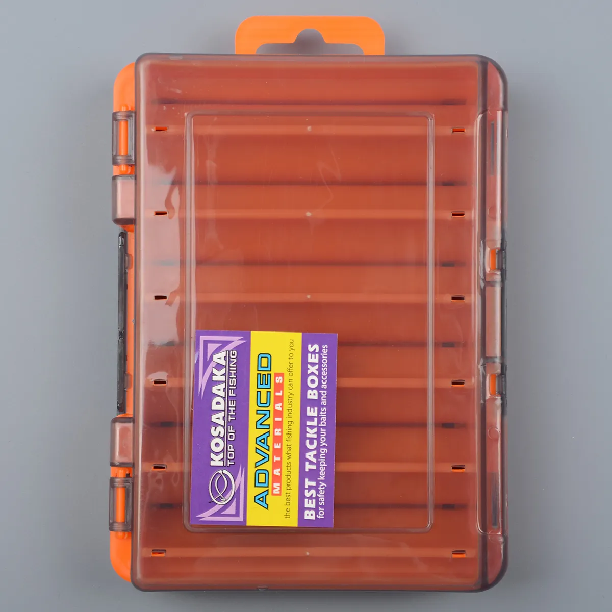 Коробка Kosadaka 14*10.5*3см для воблеров, двухсторонняя, оранжевая TB-S31E-OR