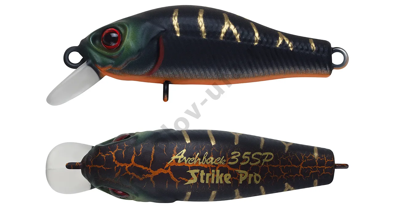 Воблер Strike Pro Archback 35  2.2гр., (0,1-0,3м) кр.тр.Owner  EG-125E-SP#A208S