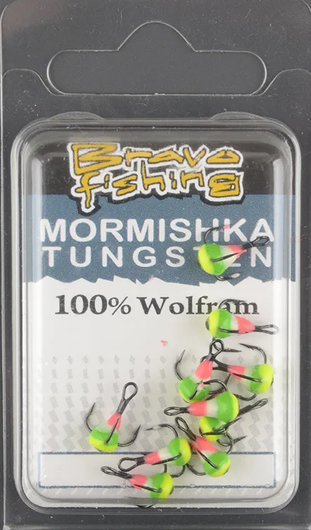 Тройник с 3D каплей Bravo Fishing №16-101P (Mustad) (10шт/уп)