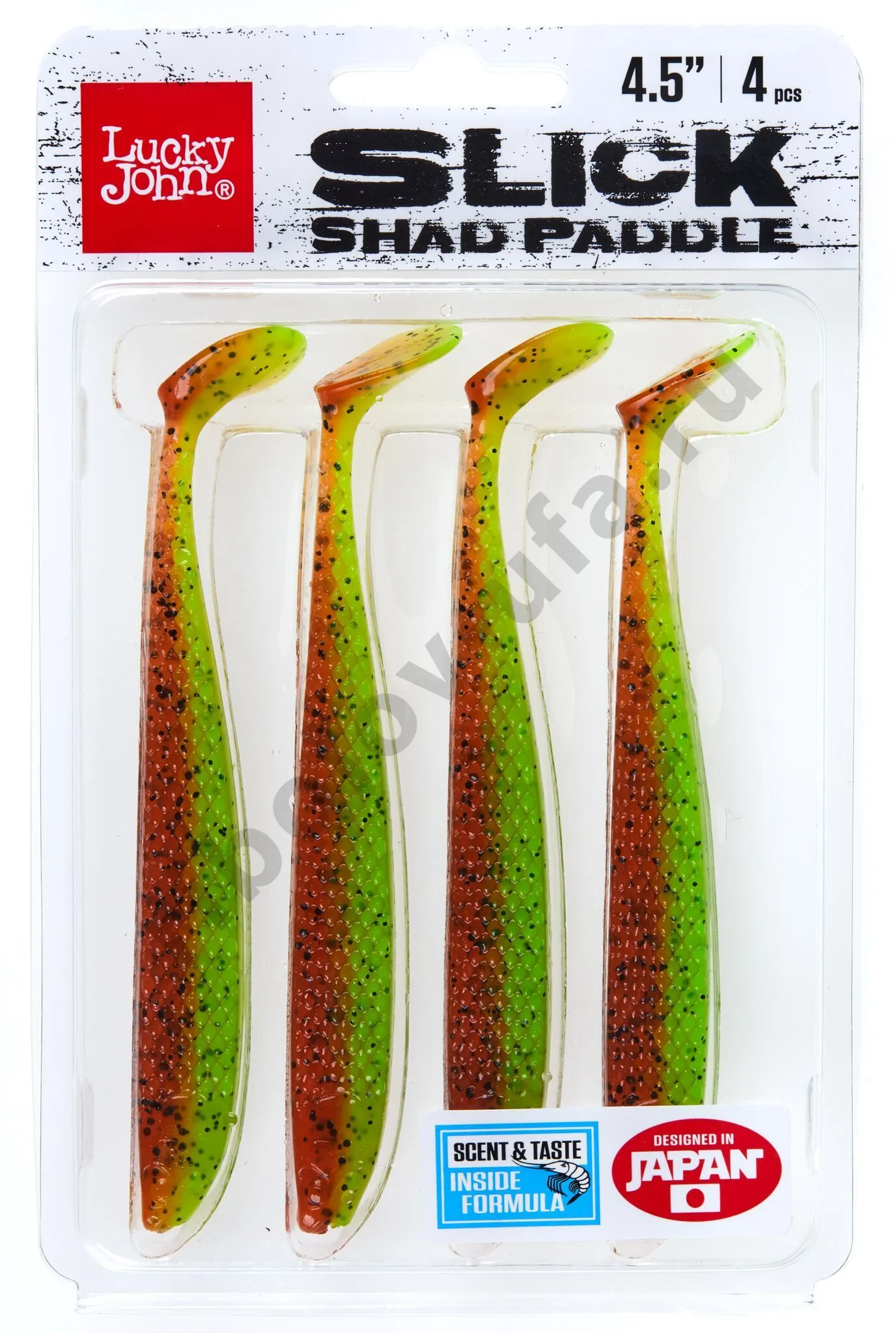 Силиконовая приманка Lucky John 3D Series Slick Shad Paddle 4.5in 11,4см / Z15
