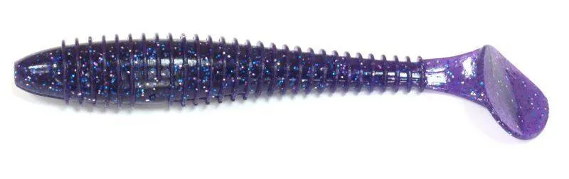 Силиконовая приманка Keitech Swing Impact Fat 3.8 in 9,2см 8,5гр (6шт/уп) EA# 04 Violet