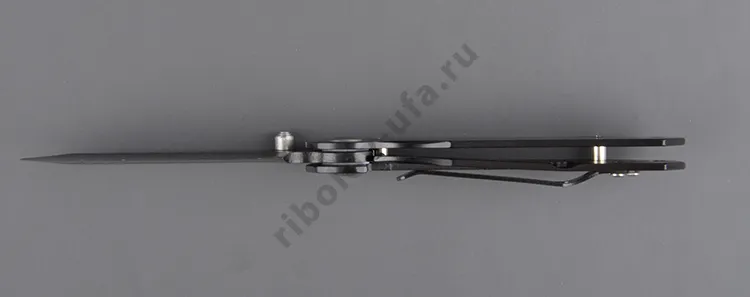Нож складной Kosadaka N-F27B 17/9.7 см, прецизионный (черное лезвие,черная рукоятка)