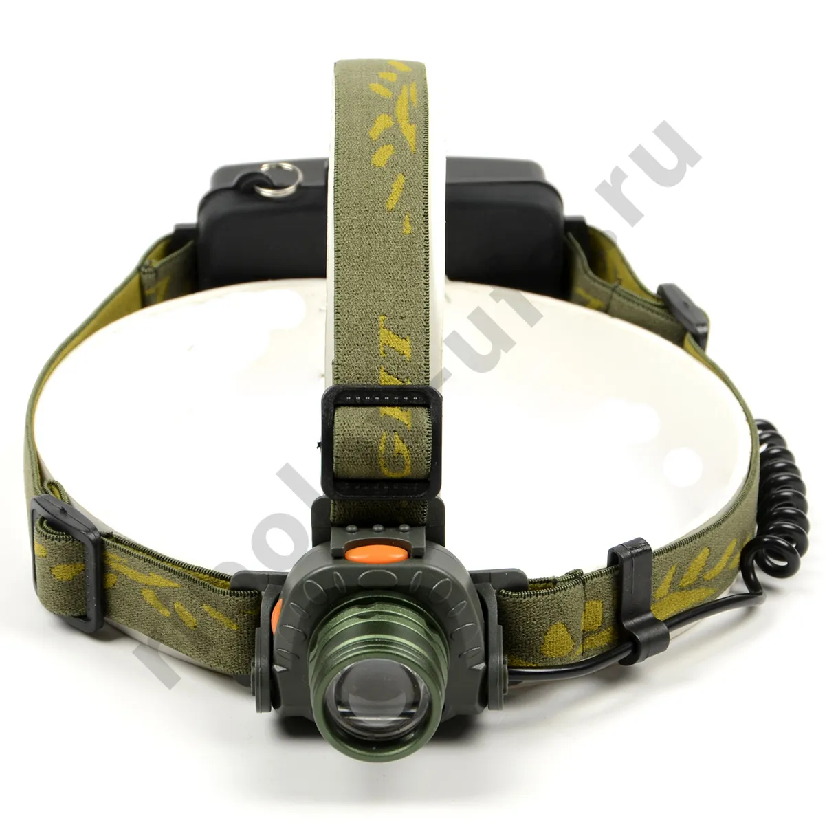 Фонарь налобный No name HT-427 (сенсорный, аккум/батарейки, зарядка 200, зарядка автомобильная)