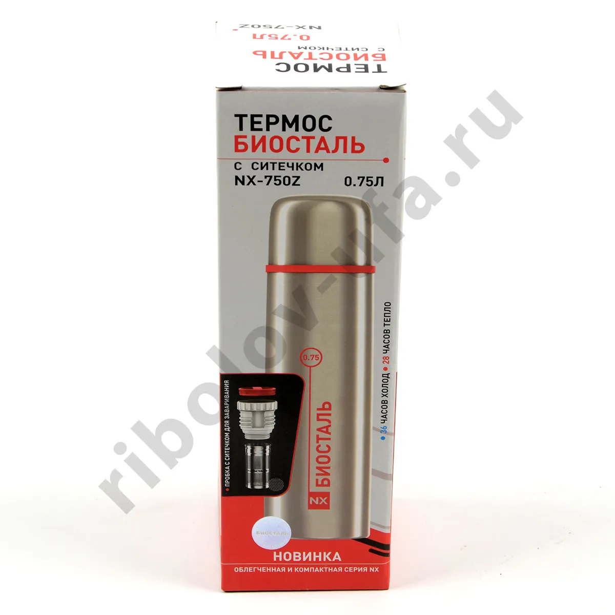 Термос Biostal узк. горло пробка с ситечком 0.75л (NX-750Z)