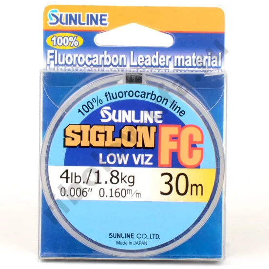 Леска флюорокарбон Sunline FC Siglon, Clear, 30 м, 0.265 мм, 4.7 кг #2.0