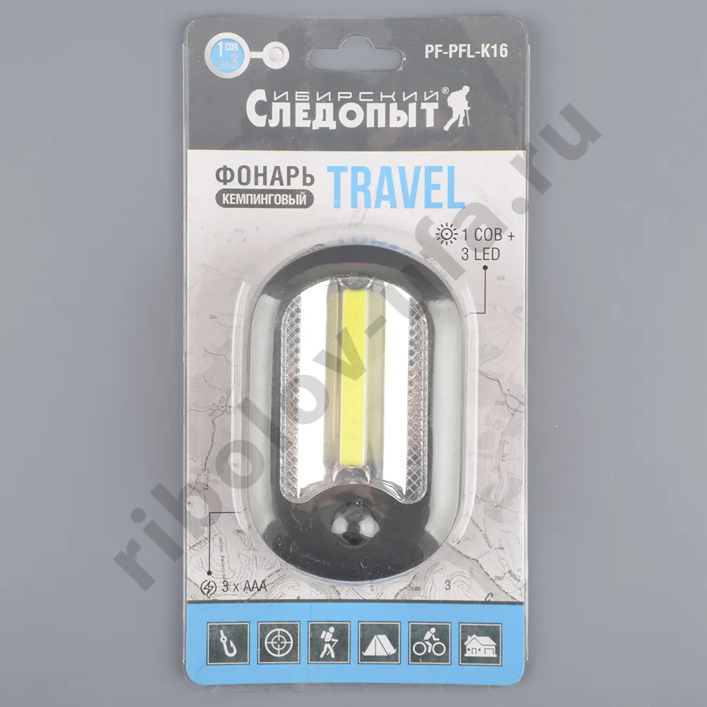 Фонарь кемпинговый Сибирский следопыт Travel 3Led, 3xAAA