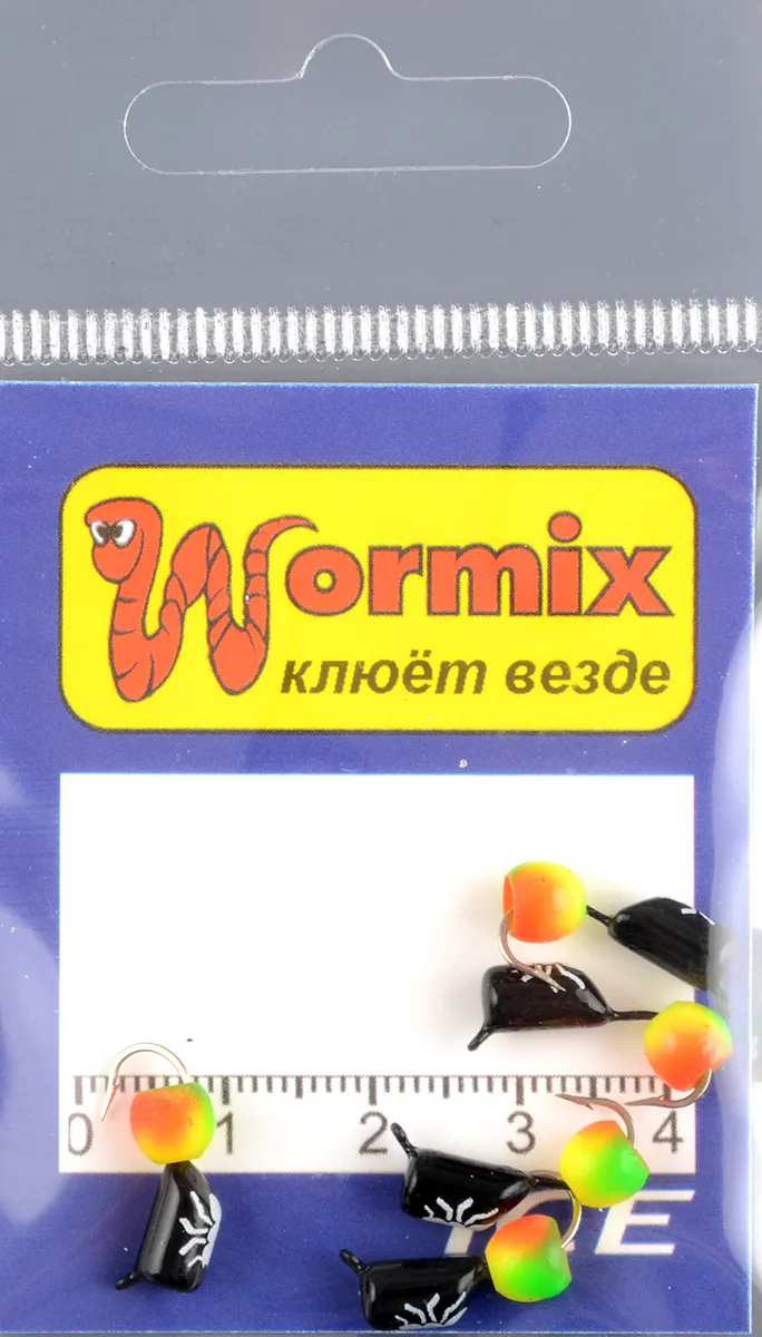 Мормышка Wormix материал WCP 19 Столбик черный d.4мм 1,31гр 