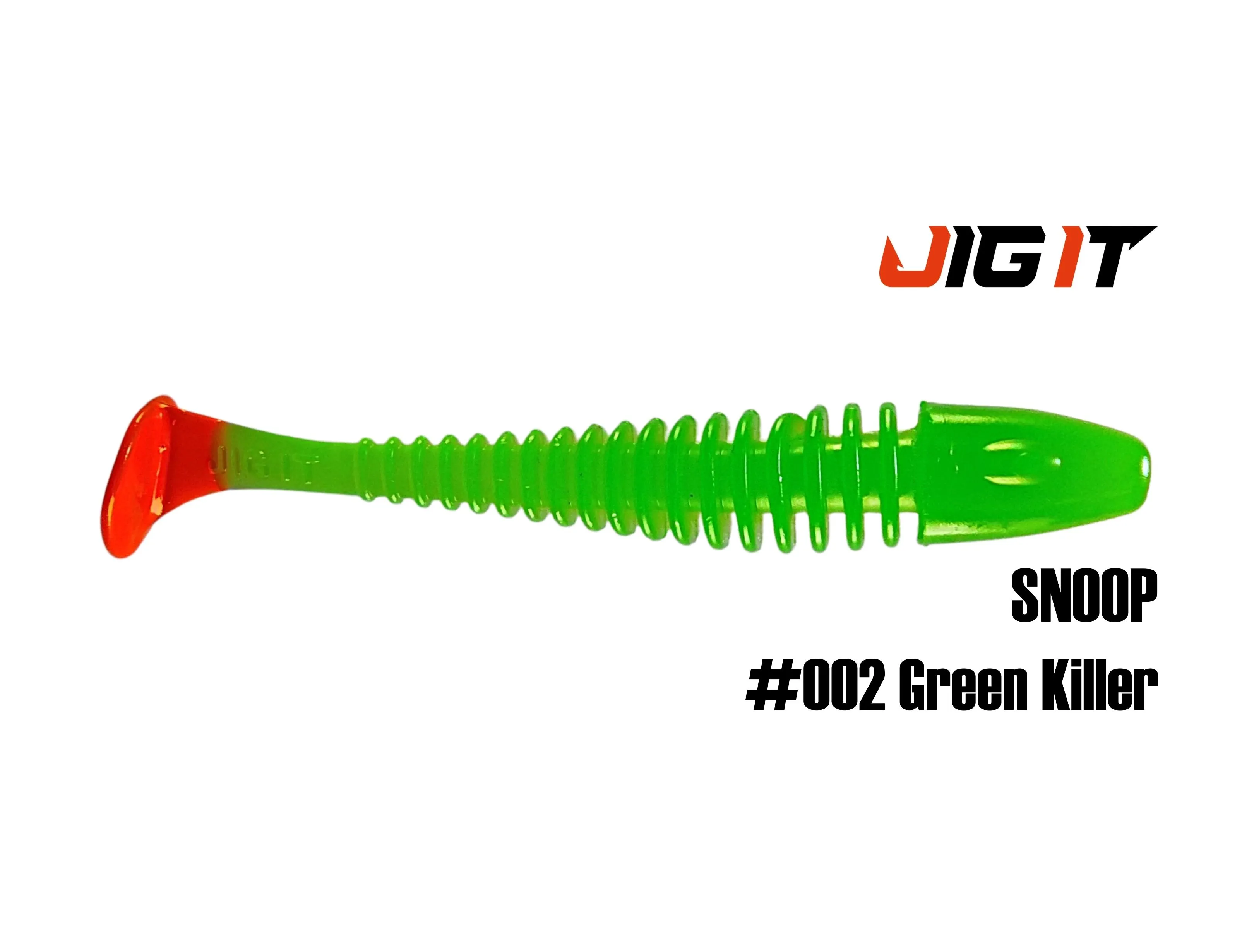 Силиконовая приманка Jig It Snoop 4in, 10см 6гр цв. 002 чеснок (6шт/уп)