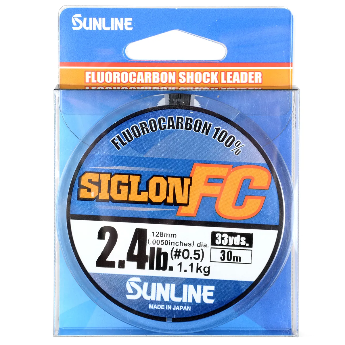 Леска флюорокарбон Sunline FC Siglon, Clear, 30 м, 0.128 мм, 1.1 кг
