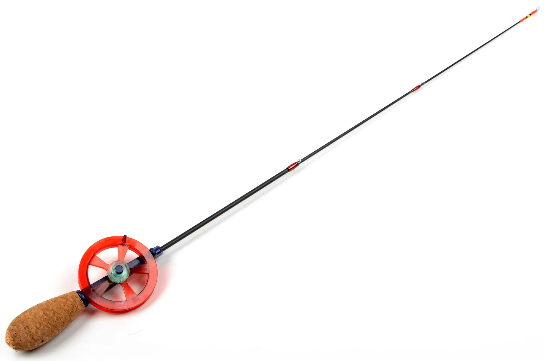 Удочка зимняя Akara Leader F 535 с катушкой Red (хлыст Hi Carbon teleskop 2 составной)