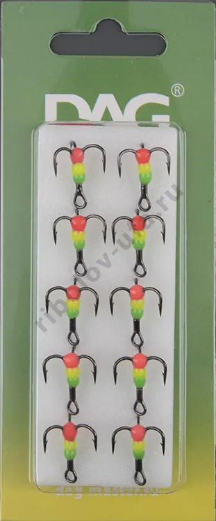 Тройник Dag Master Капля Светофор с кр.Mustad №14 UF