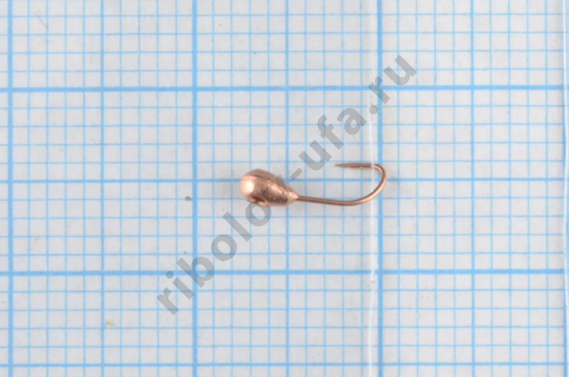 Мормышка вольфрам Bravo Fishing Капля с отверстием 2.0 мм 0.17 гр Cu