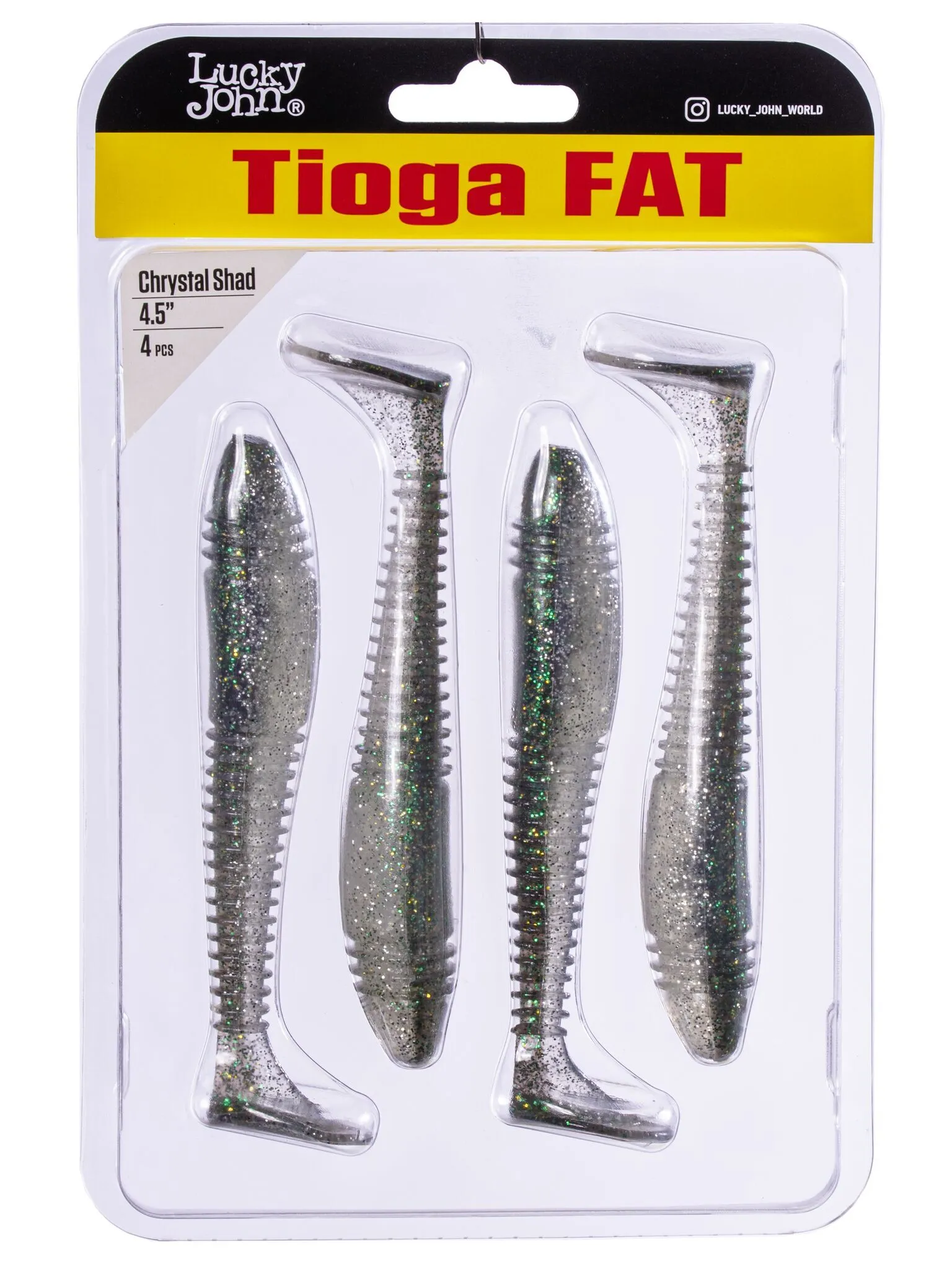 Силиконовая приманка Lucky John Pro Series Tioga Fat 4.5in 11.4см /Z11 (4 шт/уп)
