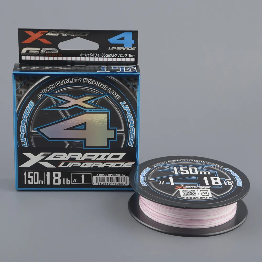 Шнур плетёный Ygk X-Braid Upgrade X4 150m #1.0/18 lb Color Mix