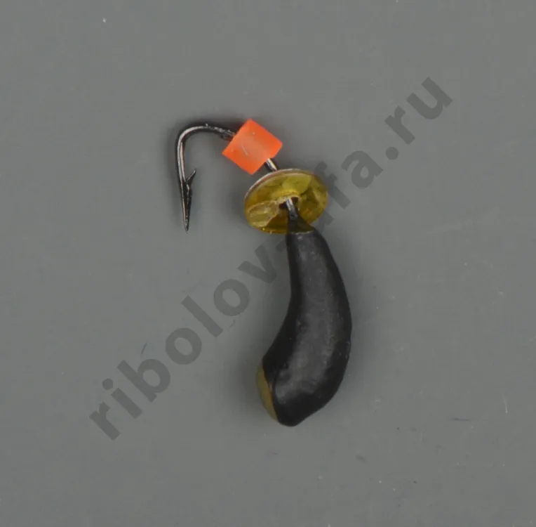 Мормышка Wormix точеная вольфрамовая Уралка d=2.5 с коронкой 0,4гр арт. 427