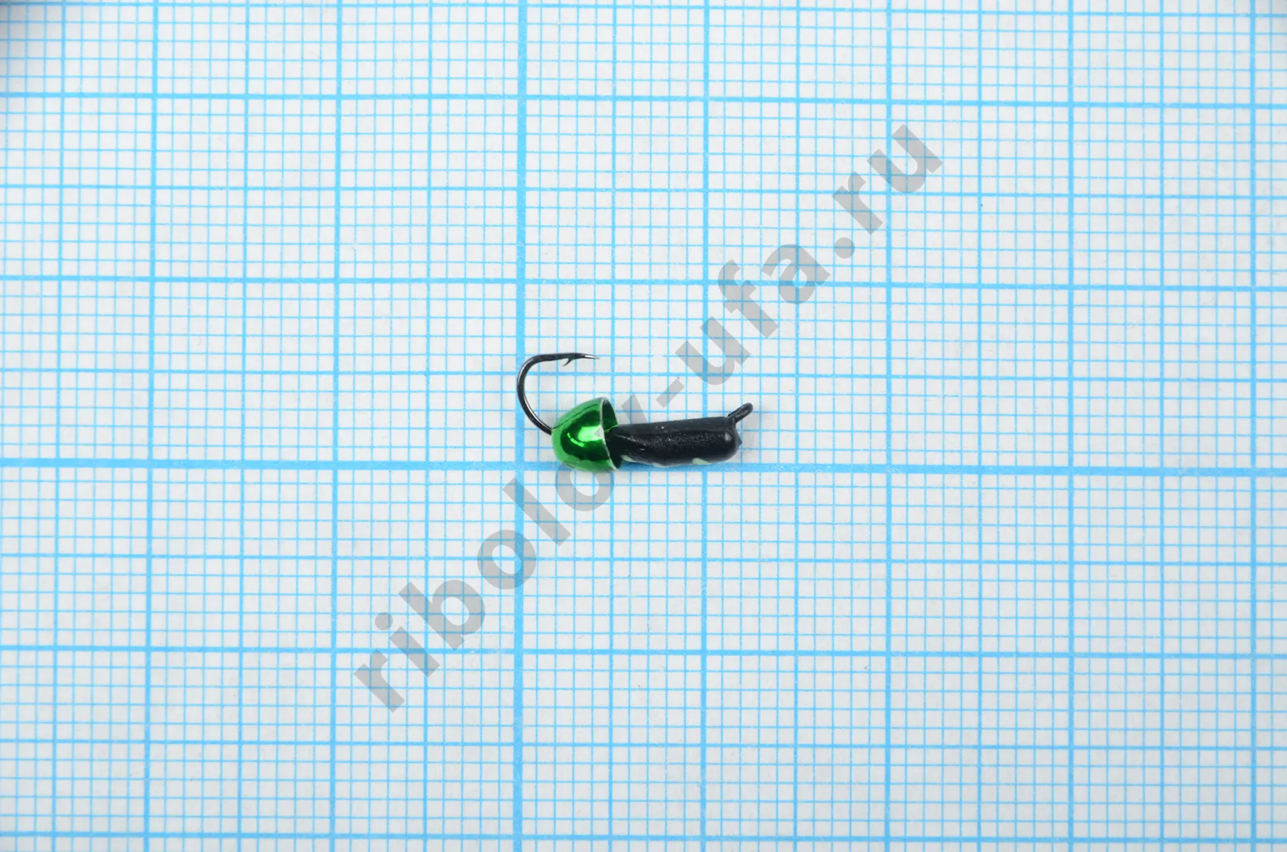 Мормышка Владимирский вольфрам Гвоздик с латунным колокольчиком Metallic Green 2,5мм 0,7г