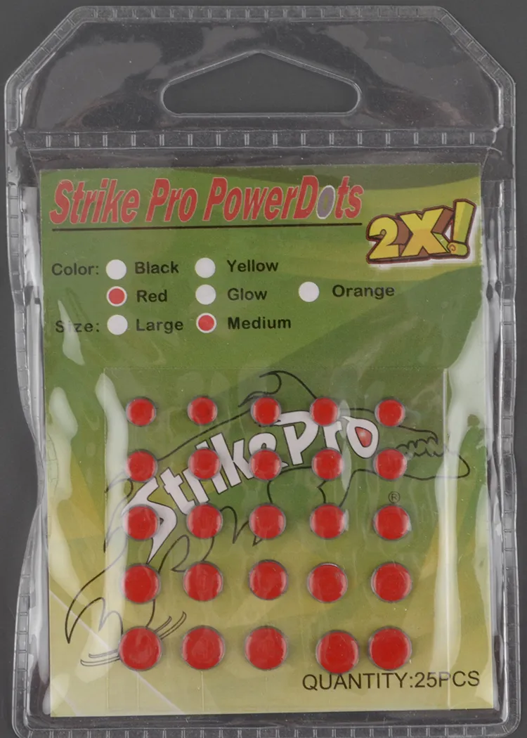 Свинцовые наклейки д/вобл. Strike Pro XX Large красн (LT 0,22-0,44гр) (25 шт/уп) 