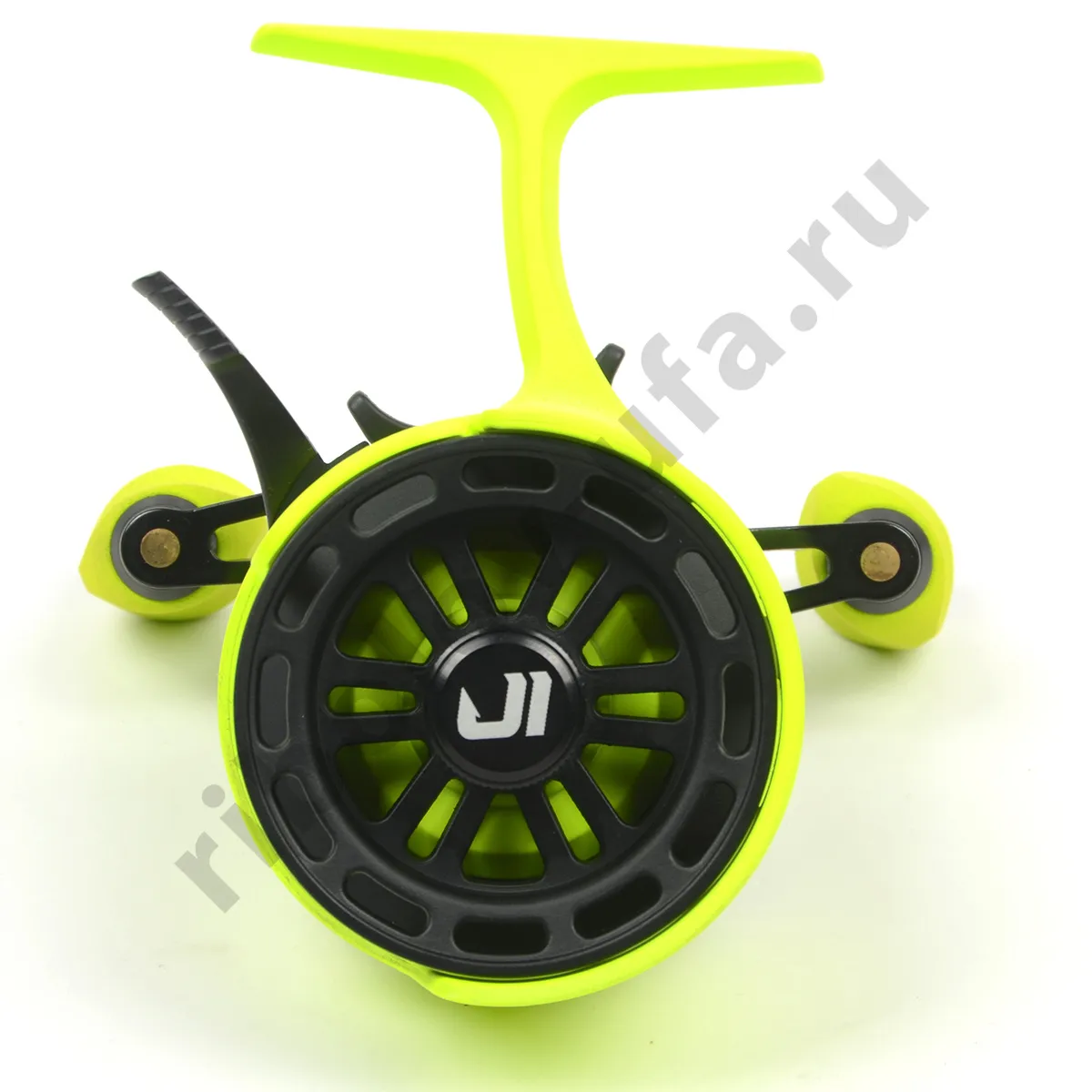 Катушка зимняя мульт. Jig It Team Dubna Vib Special G2, Lime right hand