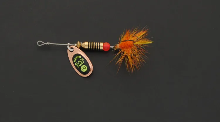 Блесна Mepps Black Fury Mouche № 00 медь/зеленый (1,5гр)
