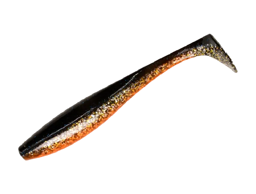 Силиконовая приманка Narval Choppy Tail 18cm #034-Black Prince (3шт/уп)