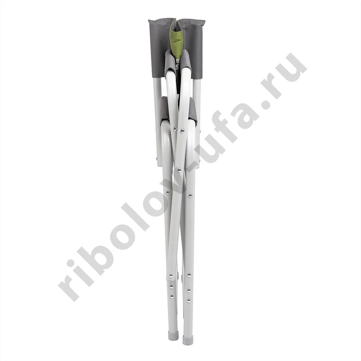 Кресло директорское Nisus до 140кг (алюм.д25) зеленый ромб/серый 