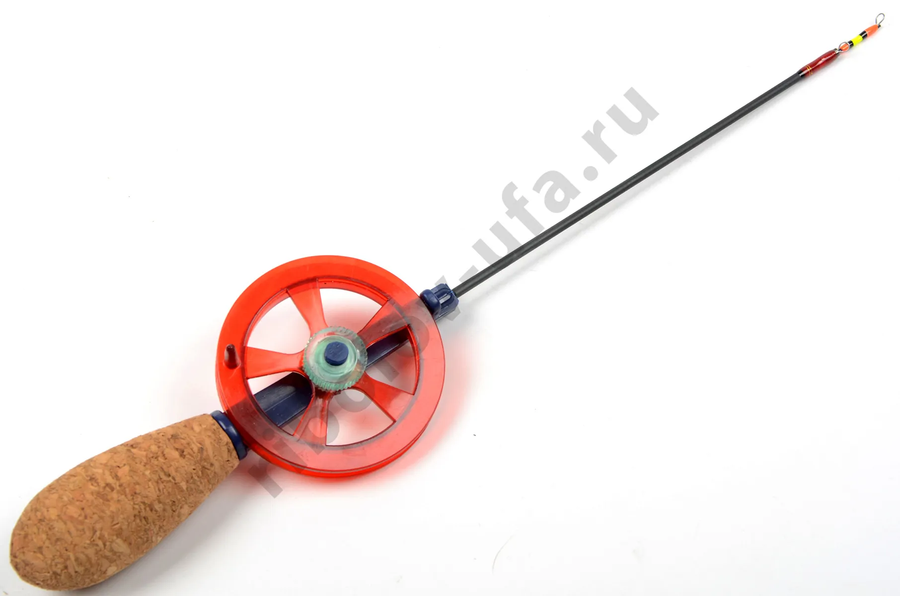 Удочка зимняя Akara Leader M 455 с катушкой Red (хлыст Hi Carbon medium teleskop 2 составной)
