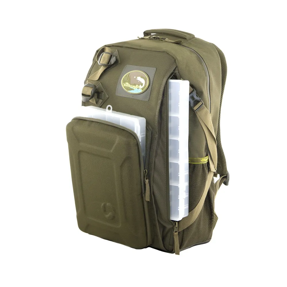 Рюкзак Aquatic РК-02Х рыболовный с коробками Fisherbox (хаки)