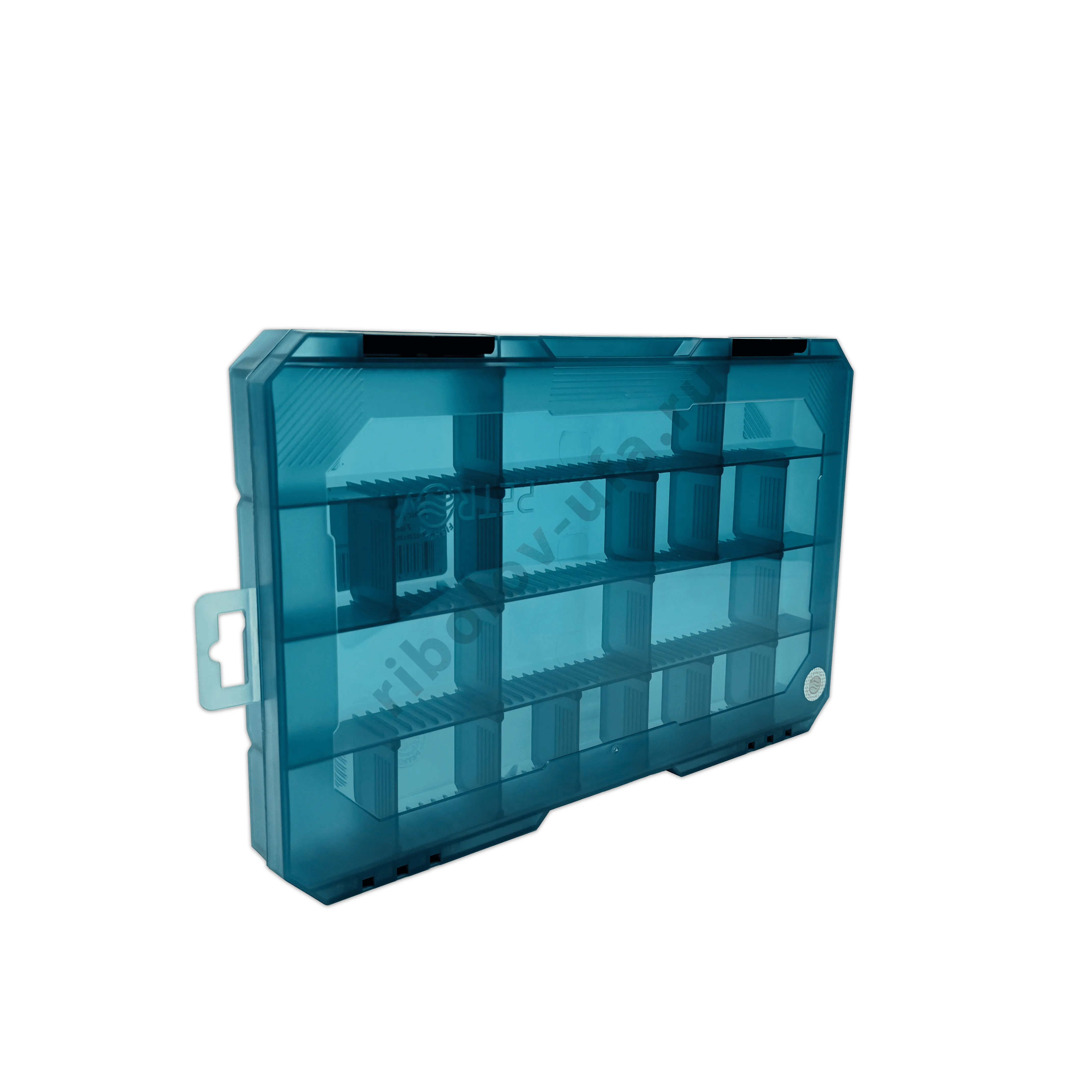 Коробка Fishka Petrov 40 тонированный бирюзовый 347*228*39мм