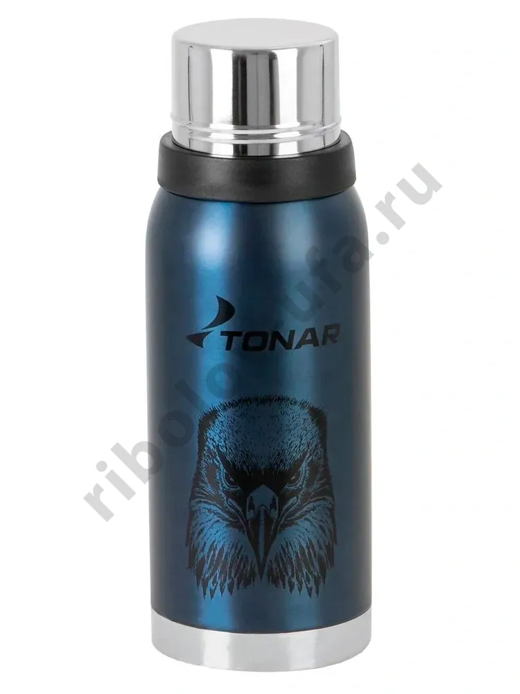 Термос Tonar 1.0л HS.TM-054S-BE Орел с ситечком синий (2 крышки-кружки)