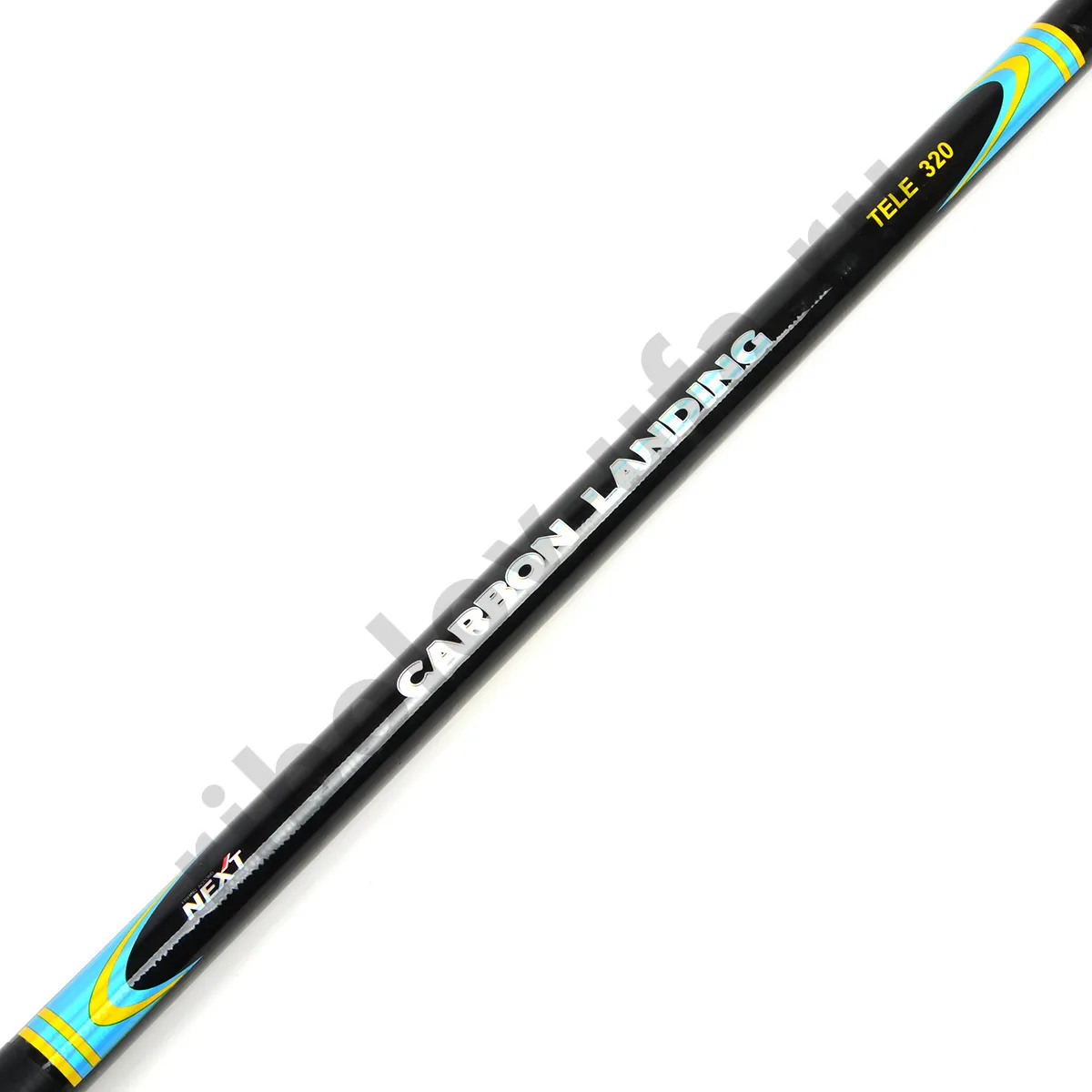 Ручка для подсака Grfish, телескоп. Carbon Landing Tele 3.2м, графит CLNTE320