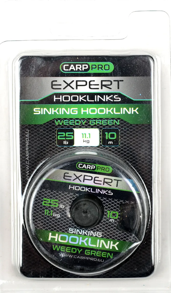 Поводковый материал Carp Pro без оболочки Sinking зеленый 25lb 10м