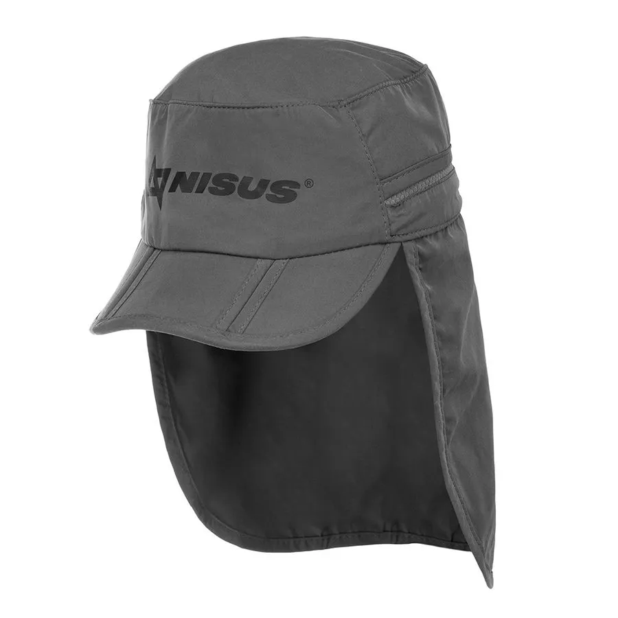 Бейсболка Nisus Discovery с защитой шеи и лица, цв. Серый р. XL