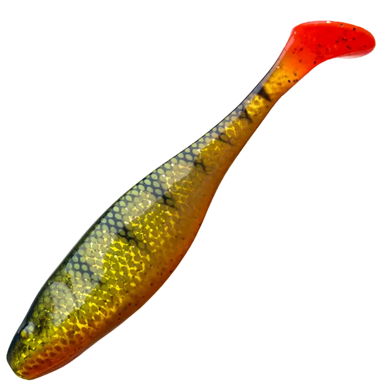 Силиконовая приманка Narval Commander Shad 12cm #019-Yellow Perch (4шт/уп)