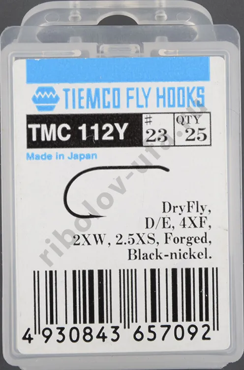 Крючки Tiemco TMC112Y #23 (20 шт)
