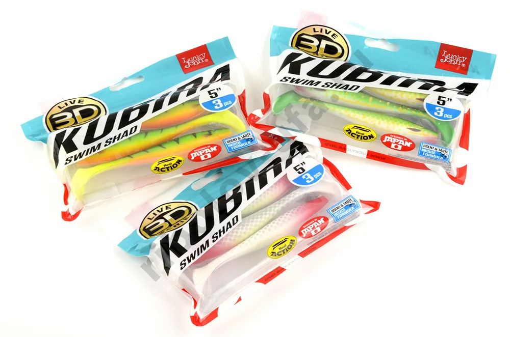 Силиконовая приманка Lucky John 3D Kubira Swim Shad 5.0in 12,5см /PG17 (3)