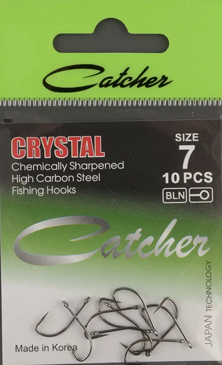Одинарные крючки Catcher Crystal № 7