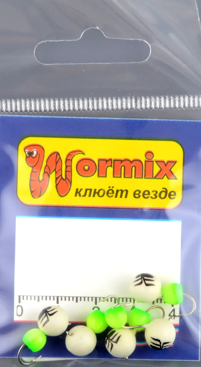 Мормышка Wormix материал WCP 60 Дробь фосфор d.7мм 2,54гр
