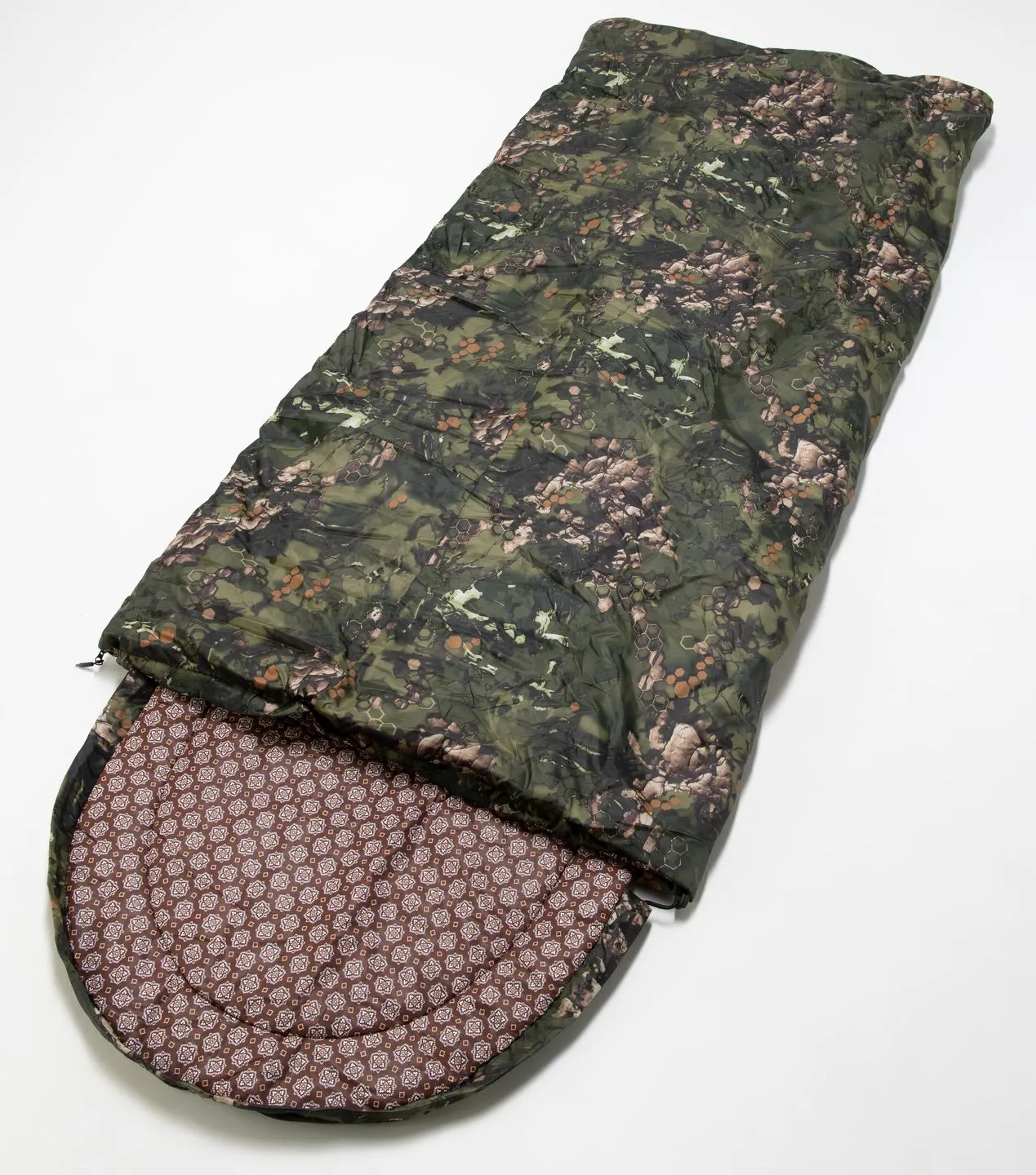 Спальник Huntsman Аляска  -15 С, 250*90см цв.Лес тк.Оксфорд