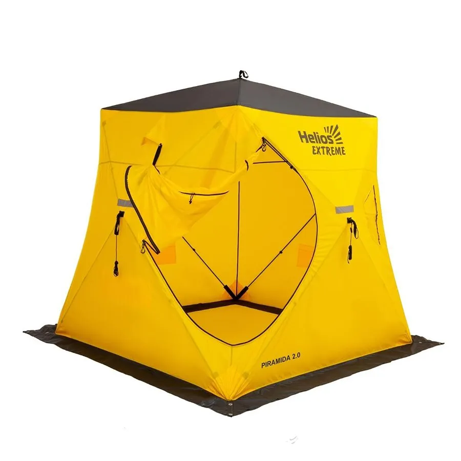 Палатка зимняя Куб Helios Piramida Extreme 2.0x2.0 V2.0 (широкий вход)