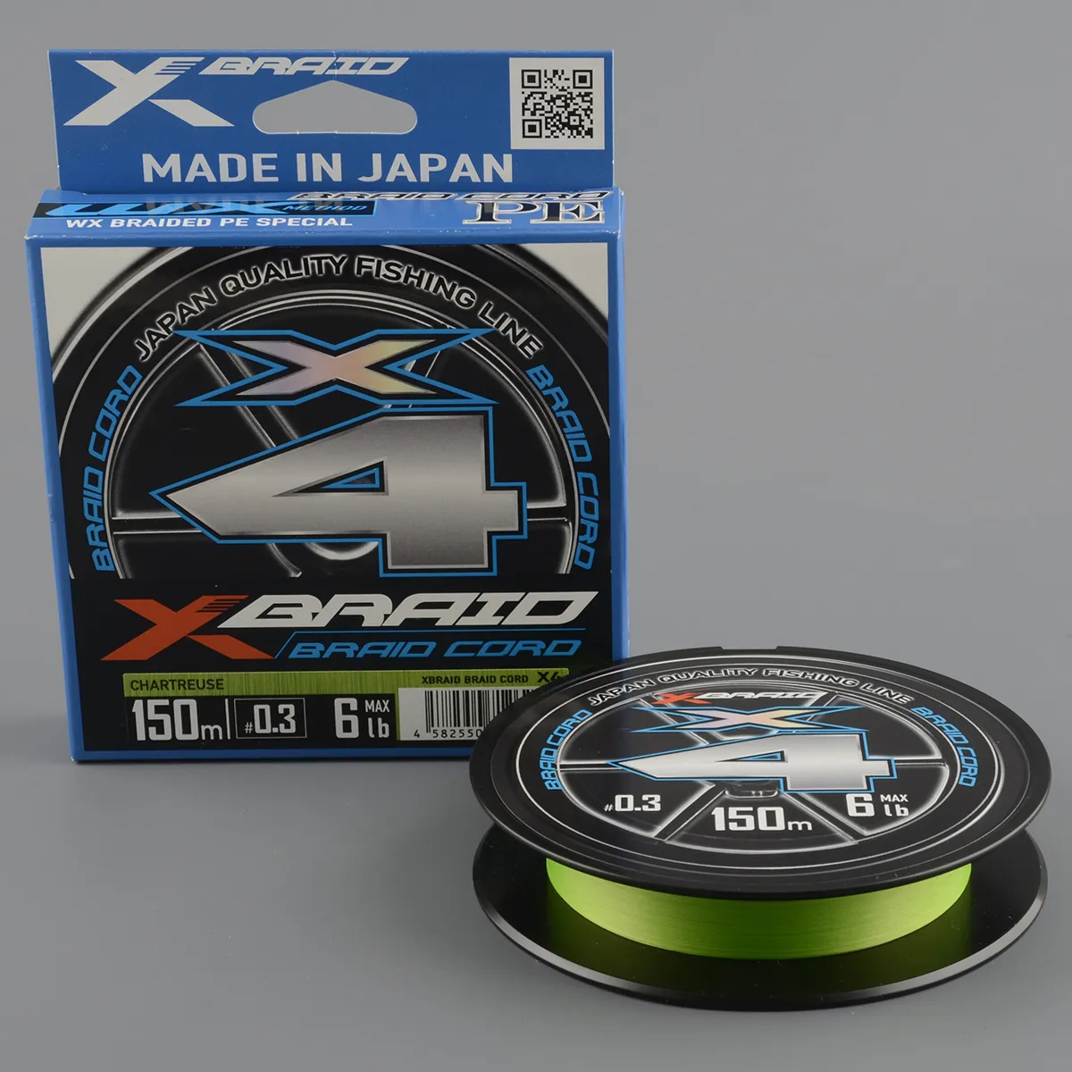 Шнур плетёный Ygk X-Braid Braid Cord  X4 150m #0.3/6lb chartreuse