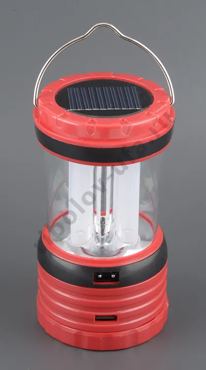 Фонарь кемпинговый Сибирский следопыт Неон, 4L, солн.бат.,аккум 220В, 3хАА, USB K04