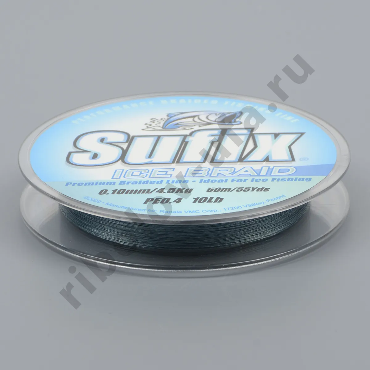 Леска плетеная зимняя Sufix Ice Braid серая 50м, 0,12 мм 5,4 кг 12Lb